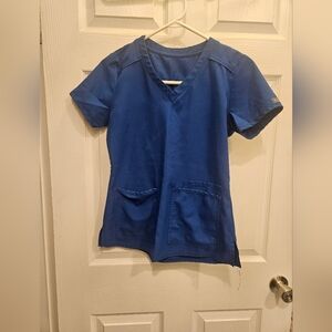 Med Couture Royal Blue Scrub Top & Pant Set